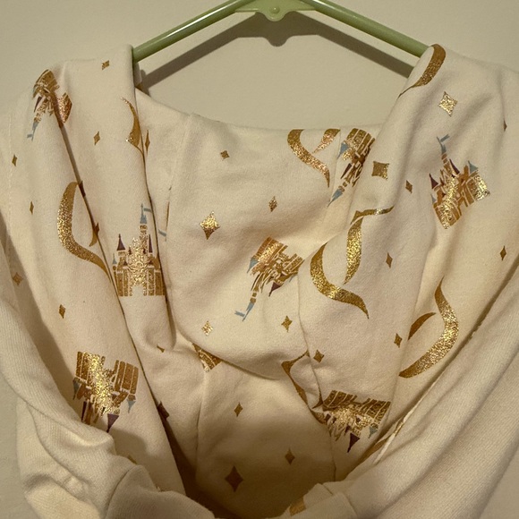 Disneyland 70th Cream Zip up with Gold Accents - Picture 3 of 4